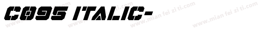 c095 italic字体转换